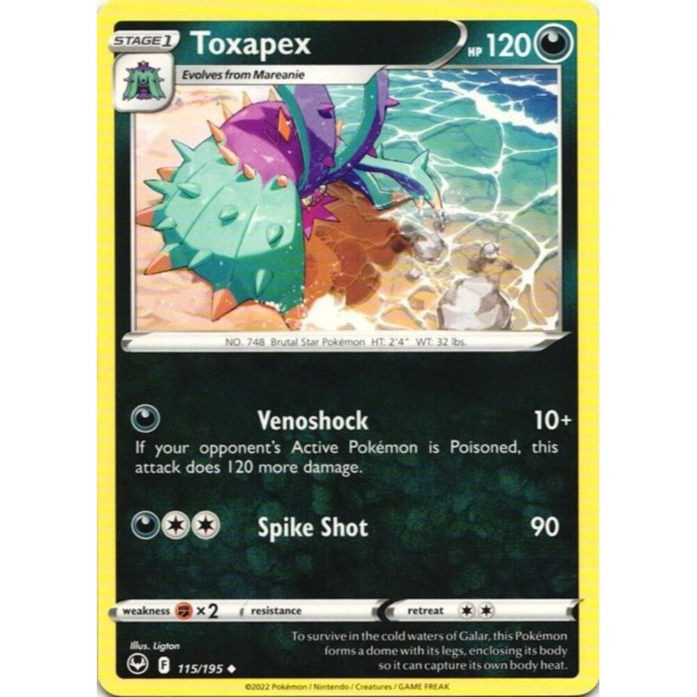 Toxapex #115 Pokemon Silver Tempest
